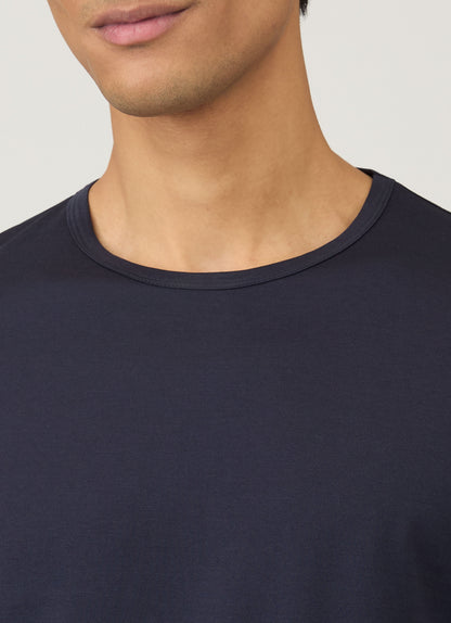 Long Sleeve Crew Neck T Shirt Navy