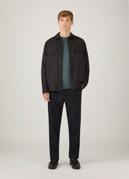Men's Long Sleeve Classic T-shirt in Dark Petrol