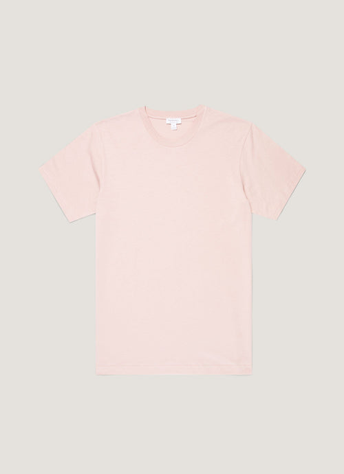 Mens Riviera Midweight Tshirt In Pale Pink Mtsh0007R Pkbj
