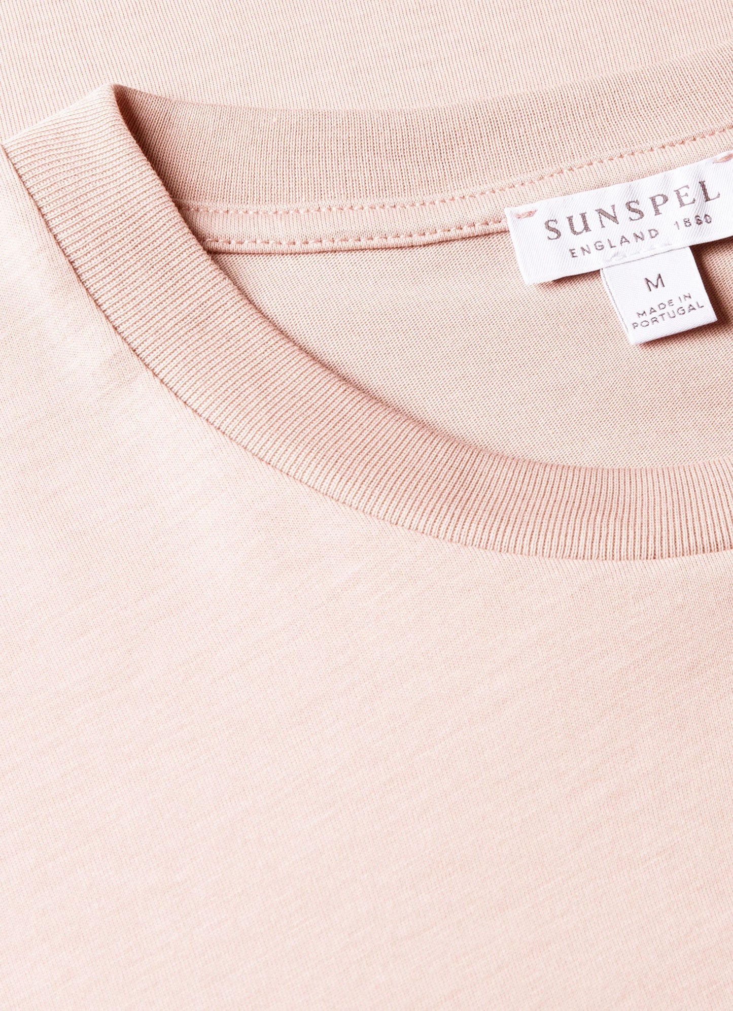 Mens Riviera Midweight Tshirt In Pale Pink Mtsh0007R Pkbj