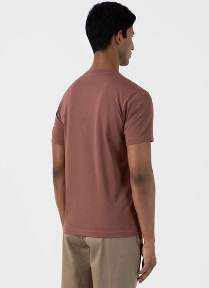 Mens Riviera Midweight T Shirt In Brown Mtsh0007S Bret