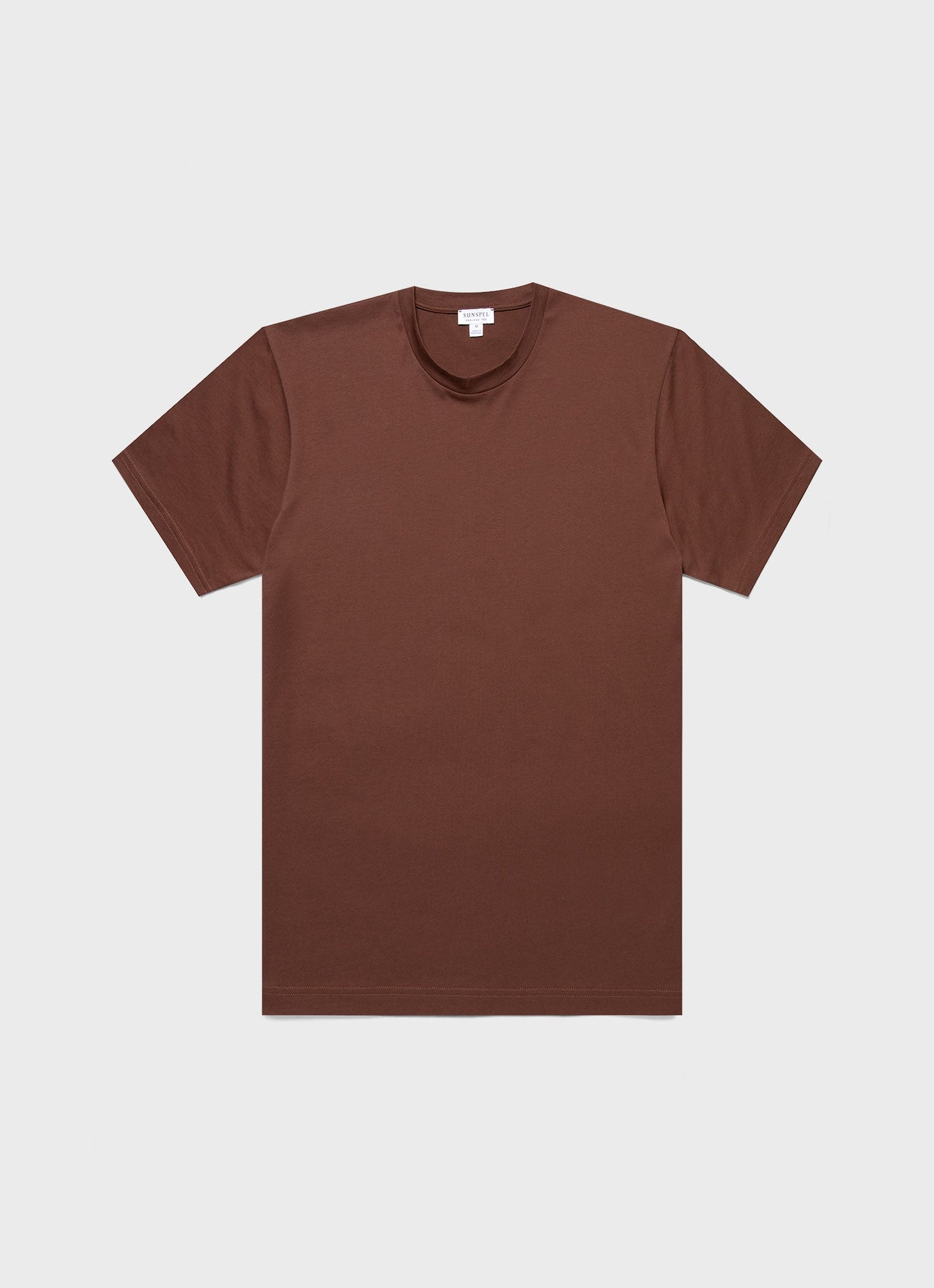Mens Riviera Midweight Tshirt In Cocoa Brown Mtsh0007S Brfn