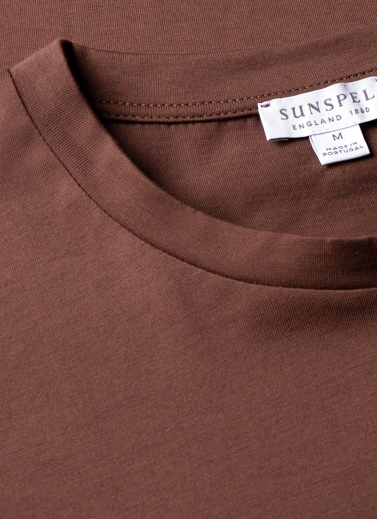 Mens Riviera Midweight Tshirt In Cocoa Brown Mtsh0007S Brfn