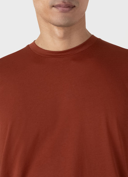 Mens Riviera Midweight Tshirt In Dark Clay Mtsh0007S Brfp