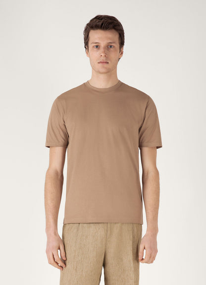 Mens Riviera Midweight Tshirt In Dune Mtsh0007S Brfz