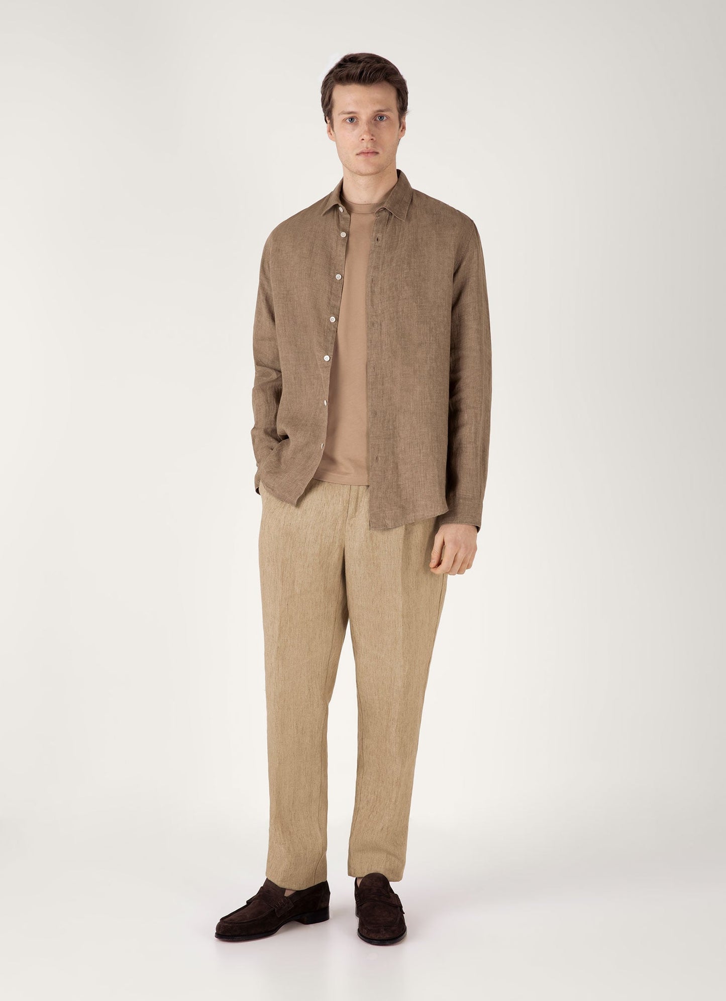 Mens Riviera Midweight Tshirt In Dune Mtsh0007S Brfz