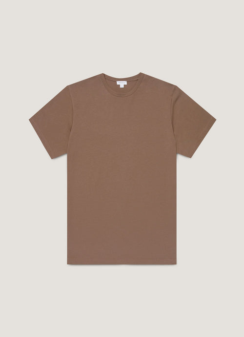 Mens Riviera Midweight Tshirt In Bark Mtsh0007S Brgc