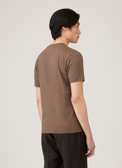 Mens Riviera Midweight Tshirt In Bark Mtsh0007S Brgc