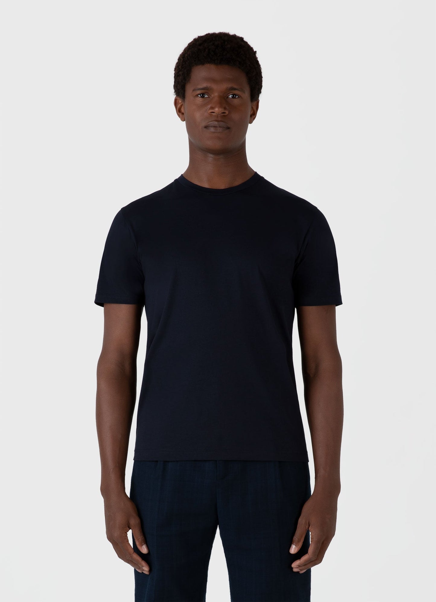 Mens Riviera Midweight Tshirt In Midnight Navy Mtsh0007S Buvn