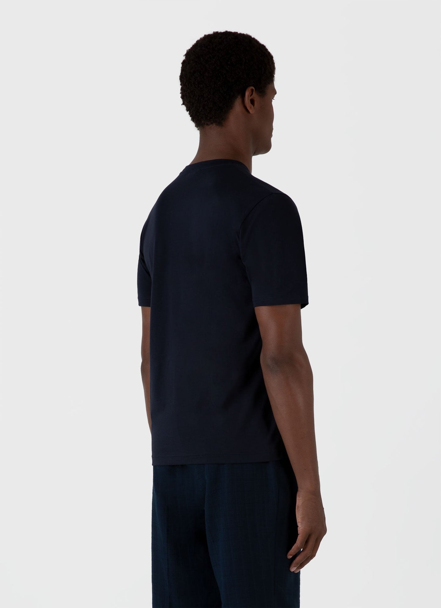 Mens Riviera Midweight Tshirt In Midnight Navy Mtsh0007S Buvn