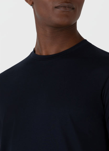 Mens Riviera Midweight Tshirt In Midnight Navy Mtsh0007S Buvn