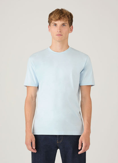 Mens Riviera Midweight Tshirt In Frost Blue Mtsh0007S Buwo