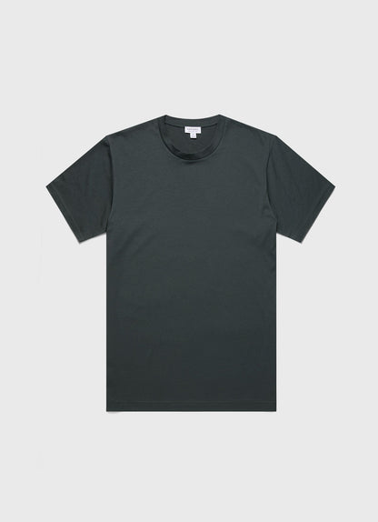 Mens Riviera Midweight Tshirt In Holly Green Mtsh0007S Gnhx