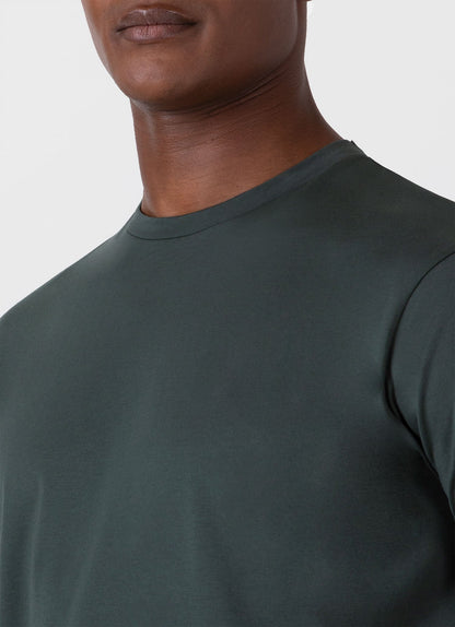 Mens Riviera Midweight Tshirt In Holly Green Mtsh0007S Gnhx