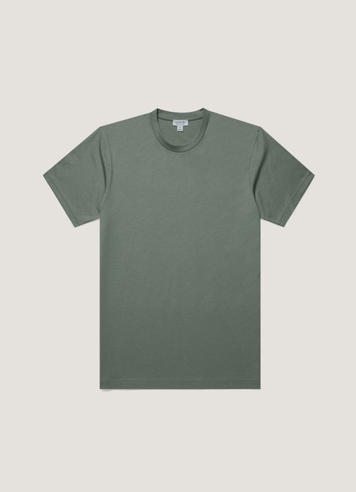 Mens Riviera Midweight Tshirt In Dusk Green Mtsh0007S Gnij