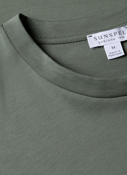 Mens Riviera Midweight Tshirt In Dusk Green Mtsh0007S Gnij