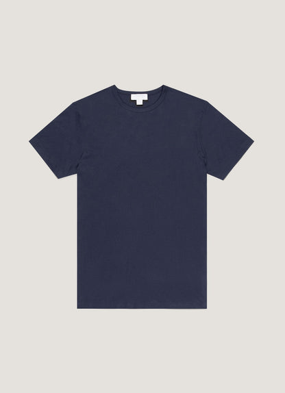 Mens Sea Island Cotton Tshirt Navy Mtsh0063