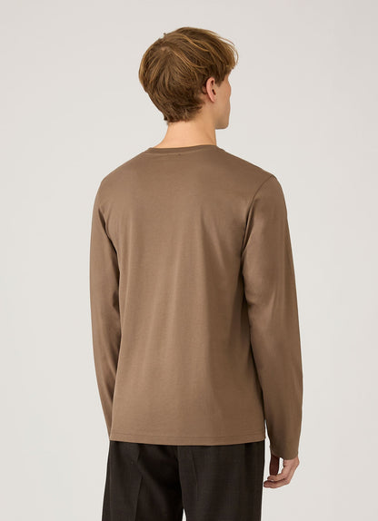 Mens Long Sleeve Riviera Midweight Tshirt In Dark Cedar Mtsh0136R Brgr