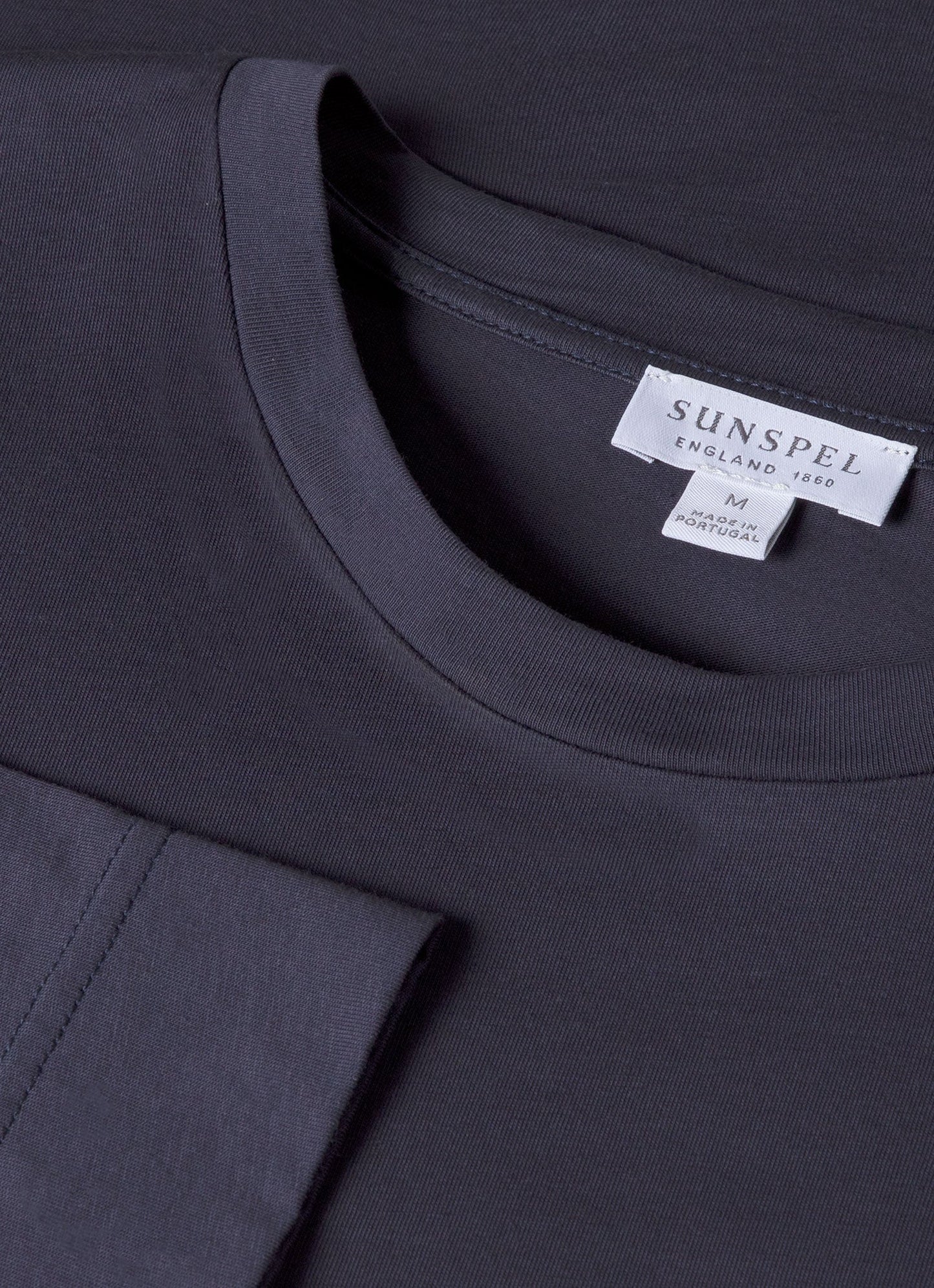 Mens Long Sleeve Riviera T Shirt In Navy