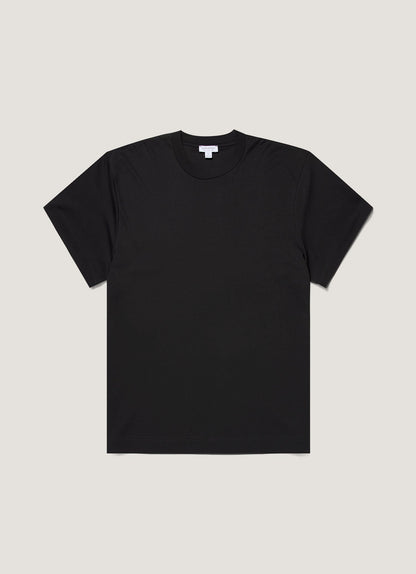 Mens Oversized Heavyweight Tshirt In Black Mtsh0180 Bkaa