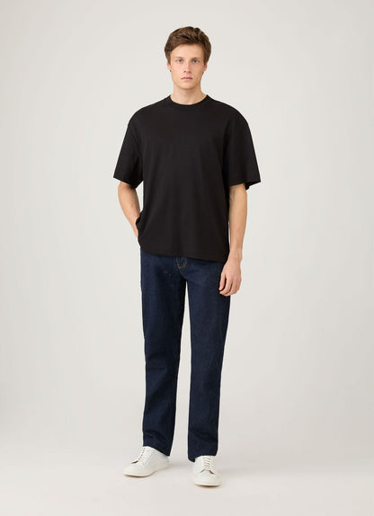 Mens Oversized Heavyweight Tshirt In Black Mtsh0180 Bkaa