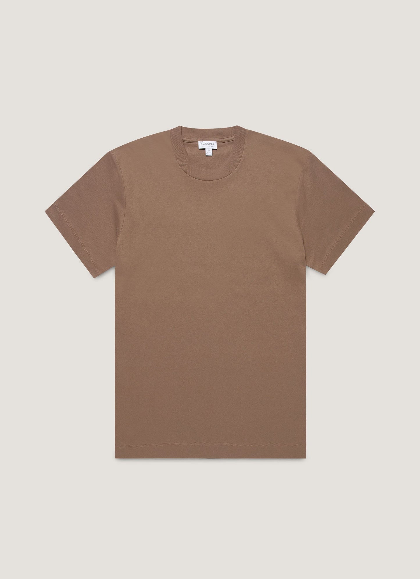 Mens Relaxed Fit Heavyweight Tshirt In Bark Mtsh0181 Brgc