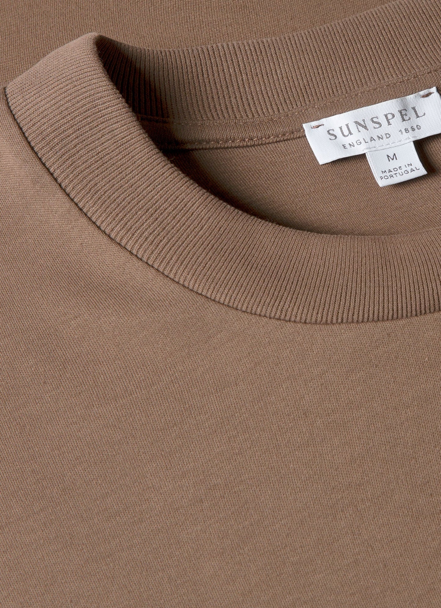 Mens Relaxed Fit Heavyweight Tshirt In Bark Mtsh0181 Brgc