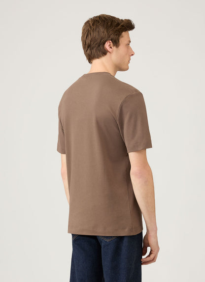 Mens Relaxed Fit Heavyweight Tshirt In Bark Mtsh0181 Brgc