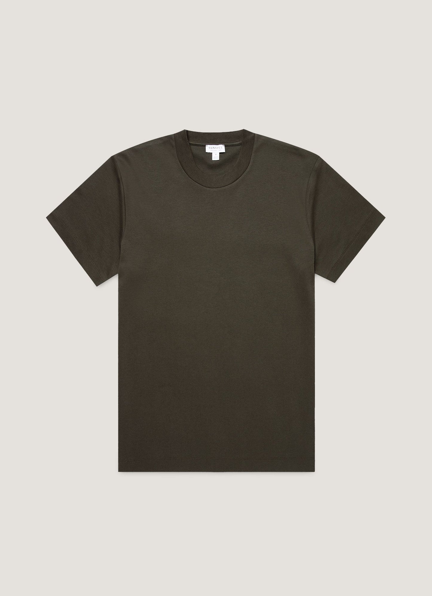 Mens Relaxed Fit Heavyweight Tshirt In Dark Green Mtsh0181 Gnin