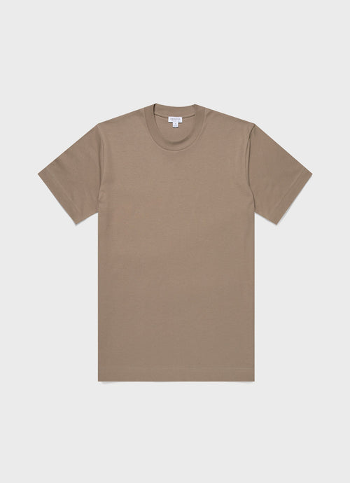 Mens Relaxed Fit Heavyweight Tshirt In Dark Stone Mtsh0181 Whdc