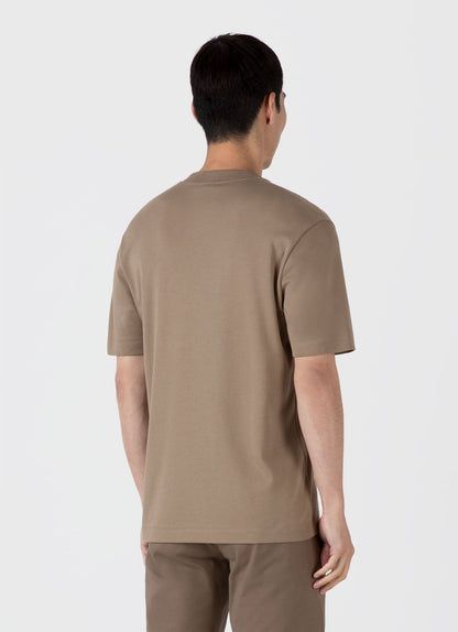 Mens Relaxed Fit Heavyweight Tshirt In Dark Stone Mtsh0181 Whdc