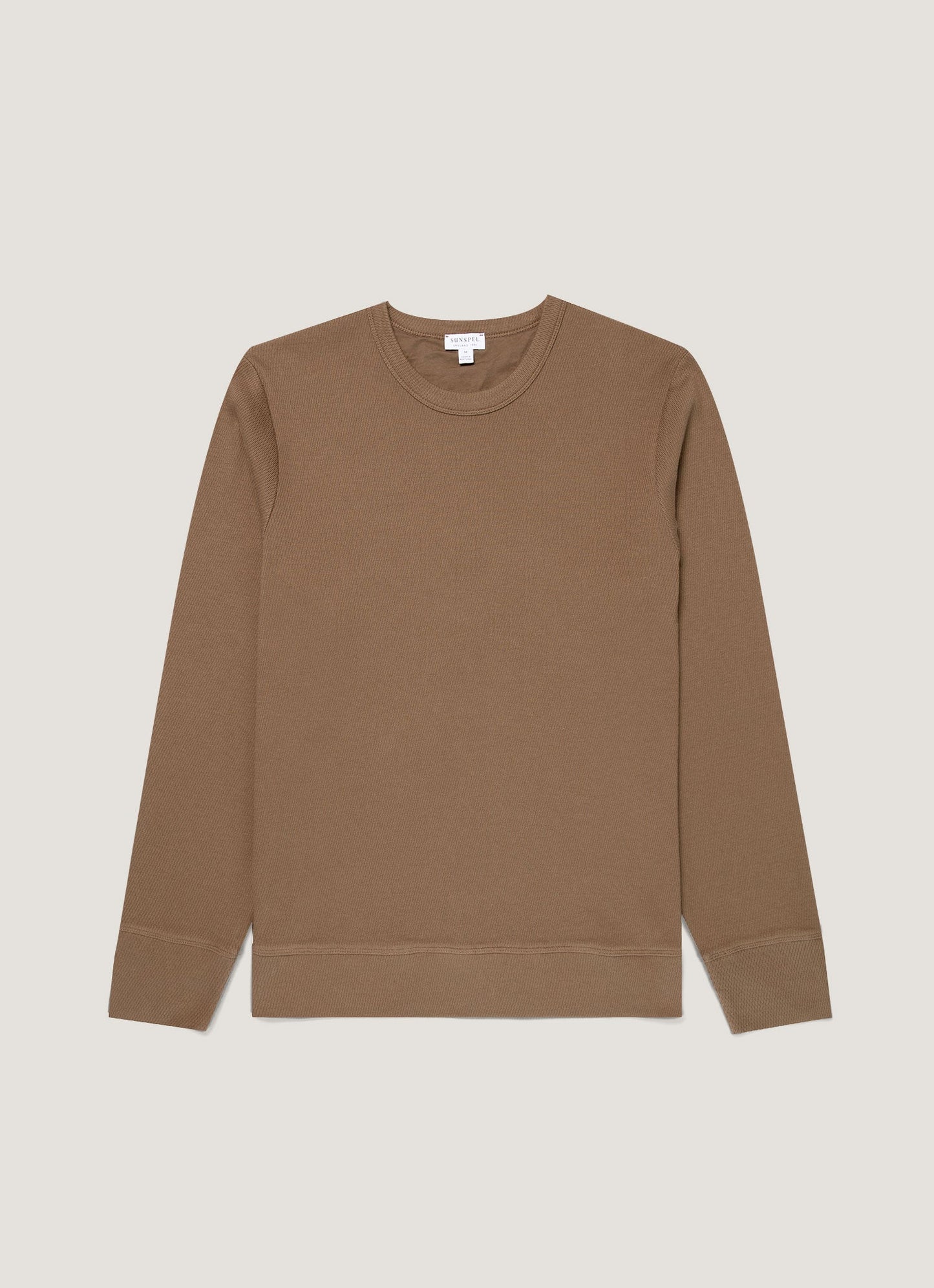 Men's Long Sleeve Cellulock Crew Neck in Dark Cedar