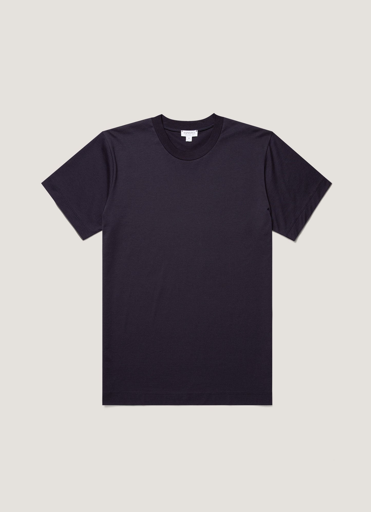 Mens Silk Cotton Cashmere Tshirt In Navy Mtsh0203 Buaa