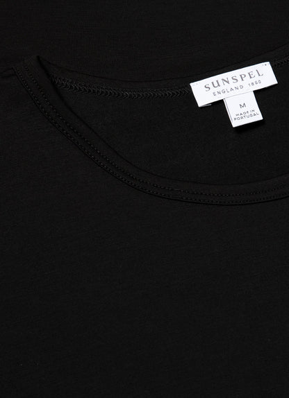 Mens Tencel Tshirt In Black Mtsh4012 Bkaa