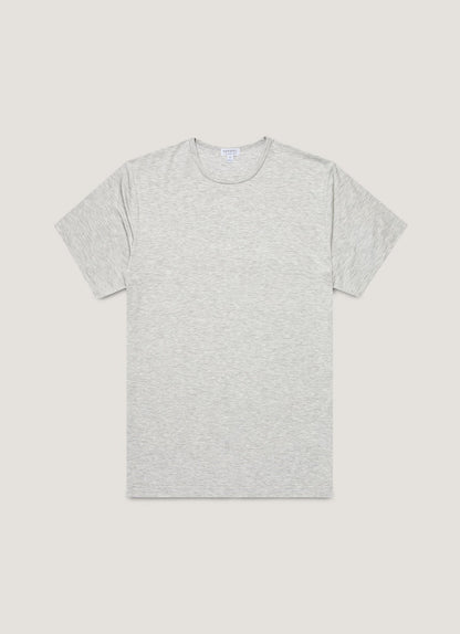 Mens Tencel Tshirt In Grey Melange Mtsh4012 Gyaa