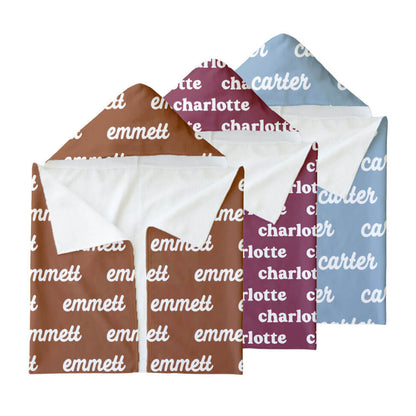 Personalized Hooded Towel | Solids