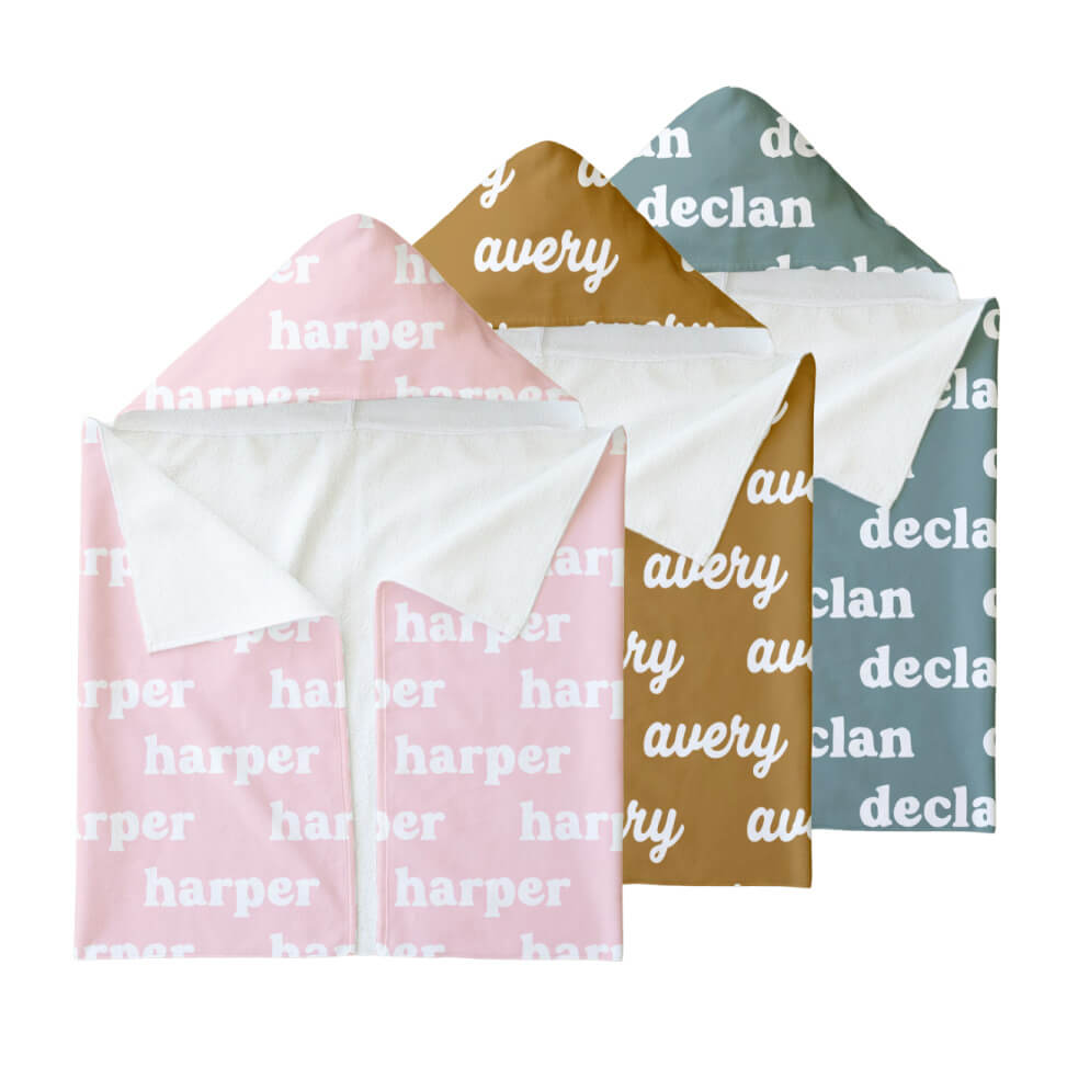 Personalized Hooded Towel | Solids