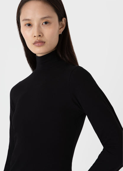 Womens High Neck Dress In Black Wdre6087 Bkaa