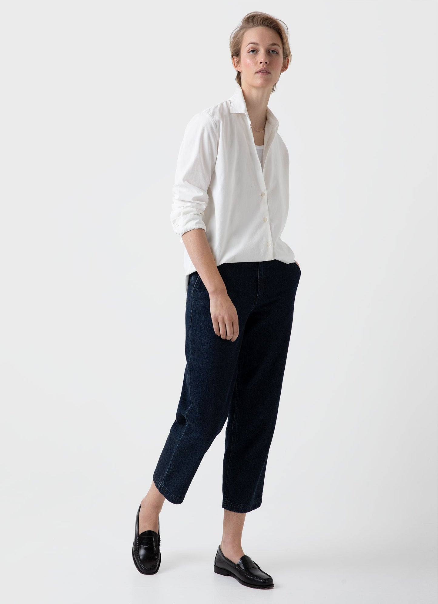 Womens Corduroy Shirt In Ecru Wsht2015 Whcr