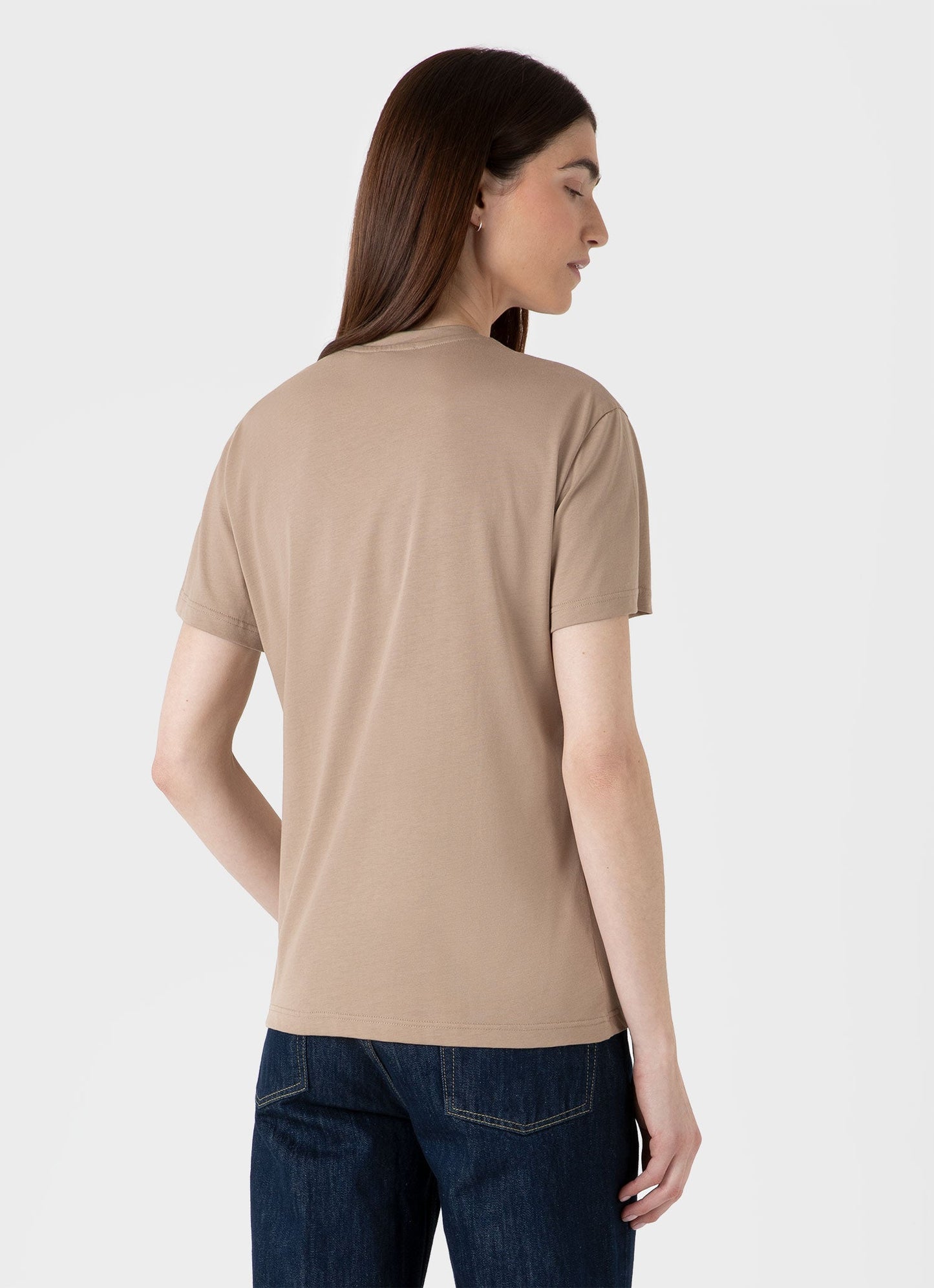 Womens Boy Fit Tshirt In Sandstone Wtsh0087S Brfc