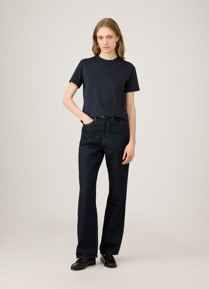 Womens Boy Fit Tshirt In Midnight Navy Wtsh0087S Buvn
