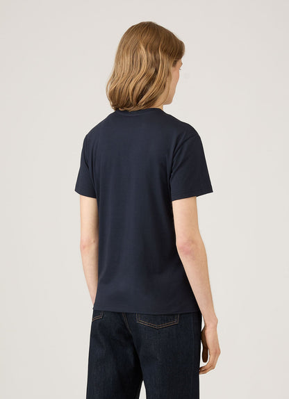 Womens Boy Fit Tshirt In Midnight Navy Wtsh0087S Buvn