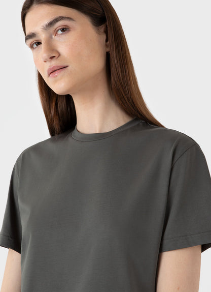 Womens Boy Fit Tshirt In Drill Green Wtsh0087S Gnhv